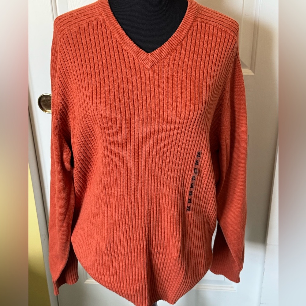 Sonoma V-neck Men’s Sweater Brown XL
